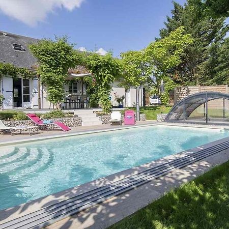 Au Coeur Du Bien-Etre, Gite Avec Piscine Chauffee Et Couverte, Spa, Sauna, Massages Monteaux Exteriör bild